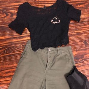 Lace crop top